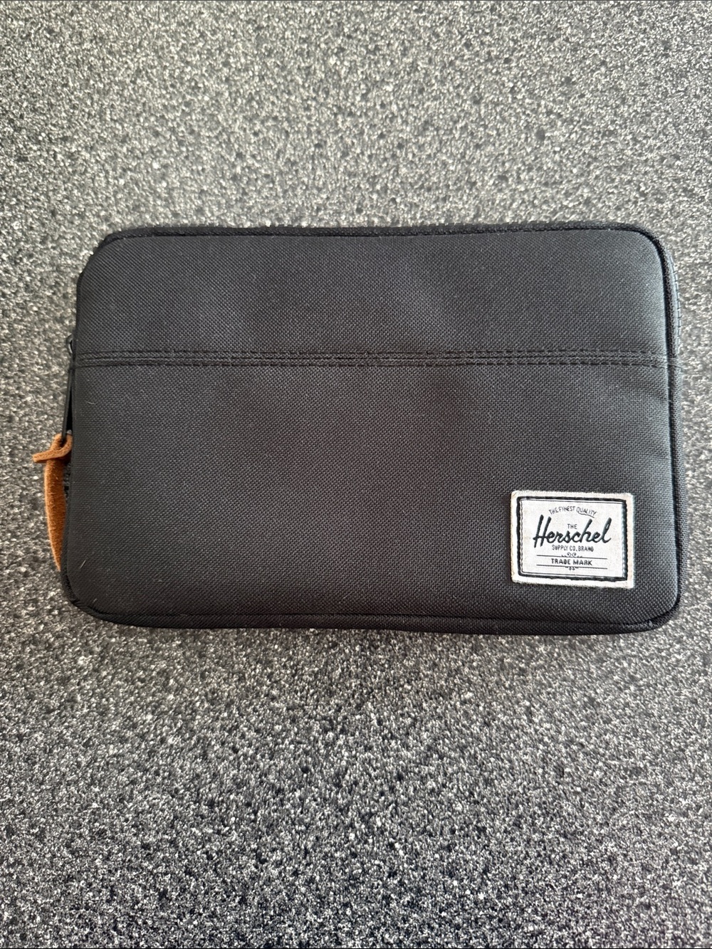 Herschel Supply Company Toiletry & Tech Pouch with Leather Pull
